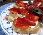 American Strawberry Bruschetta 5 Dessert