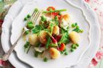 Canadian Panfried Gnocchi With Peas Broad Beans And Gorgonzola Recipe Appetizer