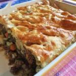 American Oven Dish with Minced and Sweet Potato Dessert