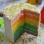 American Rainbow Cake 6 Dessert