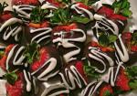 Canadian Weight Watchers Black and White Strawberries Dessert
