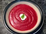 American Creamy Beet Soup Without All the Cream Appetizer