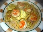 American Shrimp Scampi With Artichokes Dinner