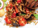 American Grilled Eggplant with Farro Appetizer