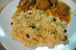 American Toasted Couscous with Almonds and Raisins Breakfast