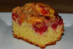American Blueberry Peach Streusel Cake Dessert