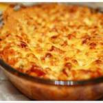 American Macaroni with Cheese Oven Dish Appetizer