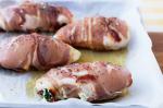 American Prosciuttowrapped Chicken With Ricotta Spinach And Sundried Tomato Recipe Appetizer