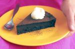 Chocolate Tart With Mocha Raisins Recipe recipe