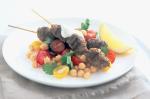 American Pork Koftas With Chickpea and Coriander Salad Recipe BBQ Grill