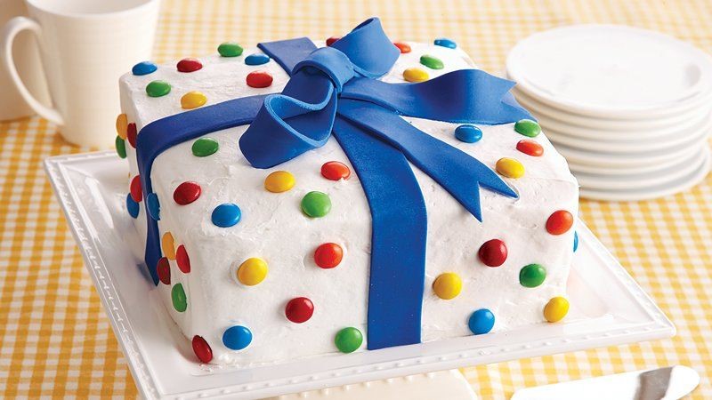 American Birthday Present Cake Dessert