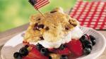 American Red White and Blue Shortcake Stars Dessert