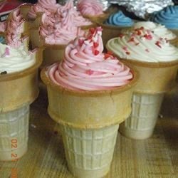 American Cakes In A Cone Recipe Dessert