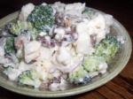 American Broccoli Cauliflower and Feta Salad Appetizer