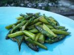 American Sauteed Asparagus With Sesame Seeds Appetizer