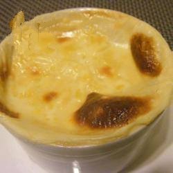 Canadian Rice Pudding Gratinado in Oven Dessert