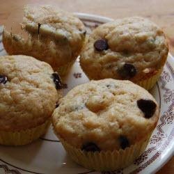 American Banana Muffins with Chocolate Dessert