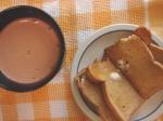 American Hot Chocolate and Toast Breakfast