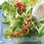 American Endive Salad with Eggs and Bacon Pouches Appetizer