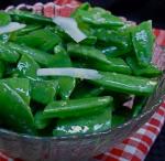 American Lemony Sugar Snap Peas With Shaved Parmigiano Appetizer