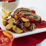 American Meat Loaf Stuffed with Spinach Appetizer
