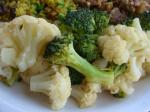American Broccoli or Cauliflower with a Soylemon Dressing Appetizer