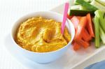 American Pumpkin And Chickpea Dip Recipe Appetizer