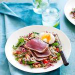 American Seared Tuna and Chickpea Salad Appetizer