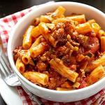 American Secret Squirrel Bolognese with Macaroni Appetizer