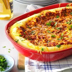 American Western Beef and Cornmeal Pie Dinner