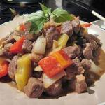 Chinese Chinese Beef Pan with Pineapple Dinner