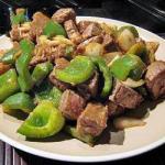 Chinese Chinese Cattle Pan with Green Pepper Appetizer