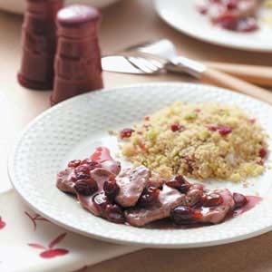 American Tenderloin with Cherry Sauce Dinner