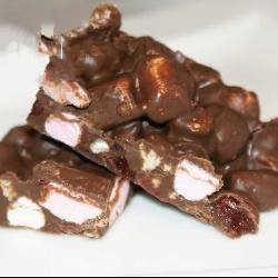 American Bars of Chocolate with Raisins Dessert