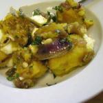 American Tepid Salad of Pumpkin with Feta and Sweet Onions Appetizer