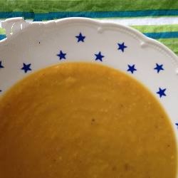 American Rich Pumpkin Soup with Ginger Appetizer