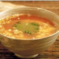 Chinese Rice Soup With Prawn And Egg Soup