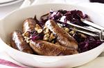 American Honey And Orange Sauteed Red Cabbage With Pork Bangers Recipe Dessert