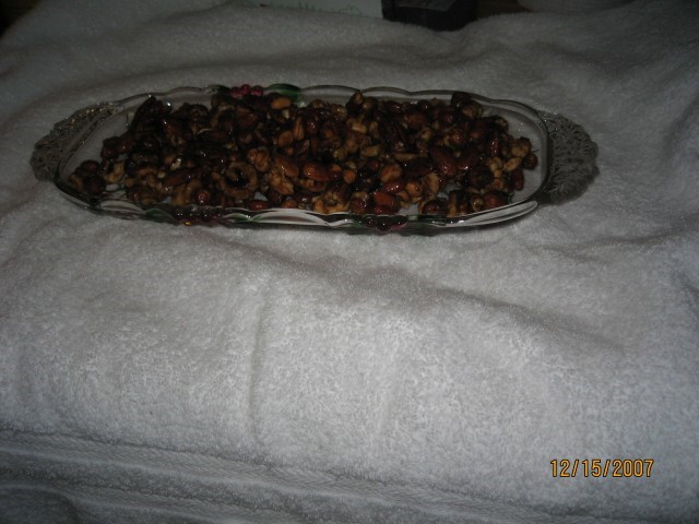 American Maple Glazed Nuts Appetizer