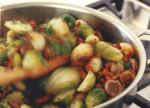 Brussels Sprouts with Chestnuts and Doublesmoked Bacon Recipe recipe