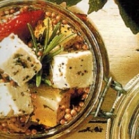 American Feta Cheese And Sundried Tomatoes In Oil Appetizer