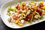 American Tomato and Goats Cheese Salad With Crisp Tortillas Recipe Appetizer