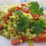 Corn Salad and Ham recipe