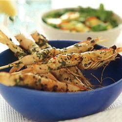 American Coriander Prawns with Mango Salad Appetizer