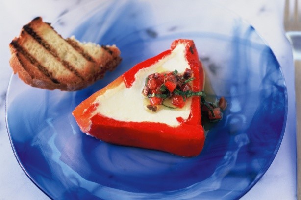 Canadian Capsicum And Feta Terrine With Kalamata Olives Recipe Appetizer