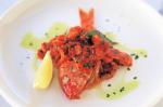 Canadian Whole Red Mullet With Tomato And Olive Oil Recipe Appetizer