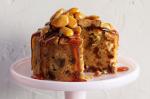 American Fruit Cakes With Caramel And Almond Topping Recipe Appetizer