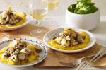 American Polenta With Mushrooms and Gorgonzola Recipe Appetizer