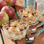 Canadian Warm Apple Topping Dessert