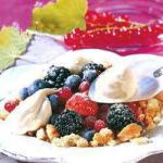 American Wild Berries with Mascarpone Appetizer